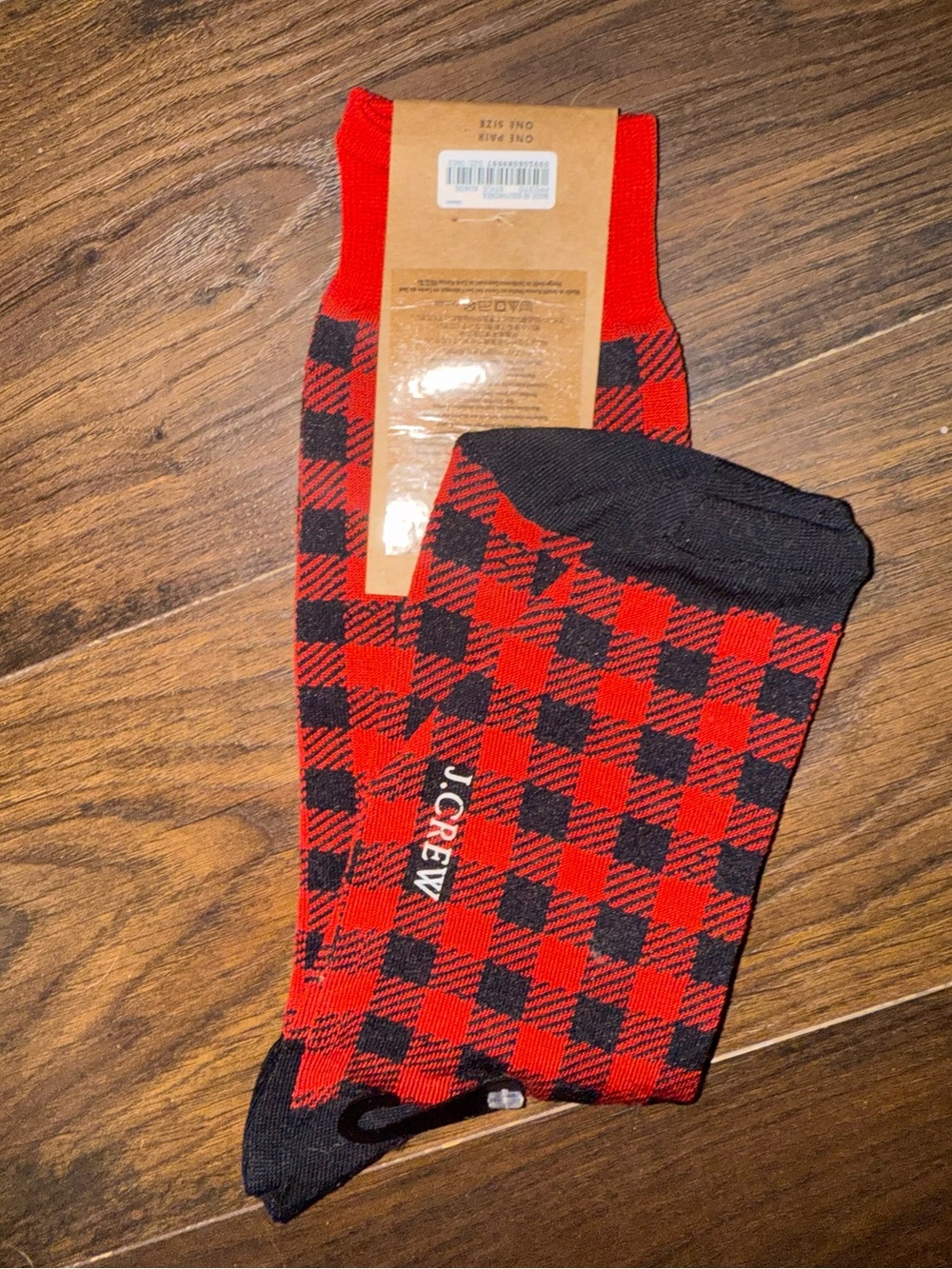 J.Crew Buffalo-Check Trouser Socks